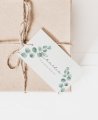 Carte rectangulaire pour communions collection eucalyptus