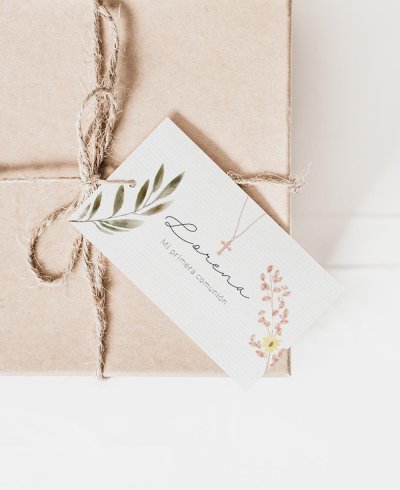 Carte rectangulaire pour la collection des croix de communions