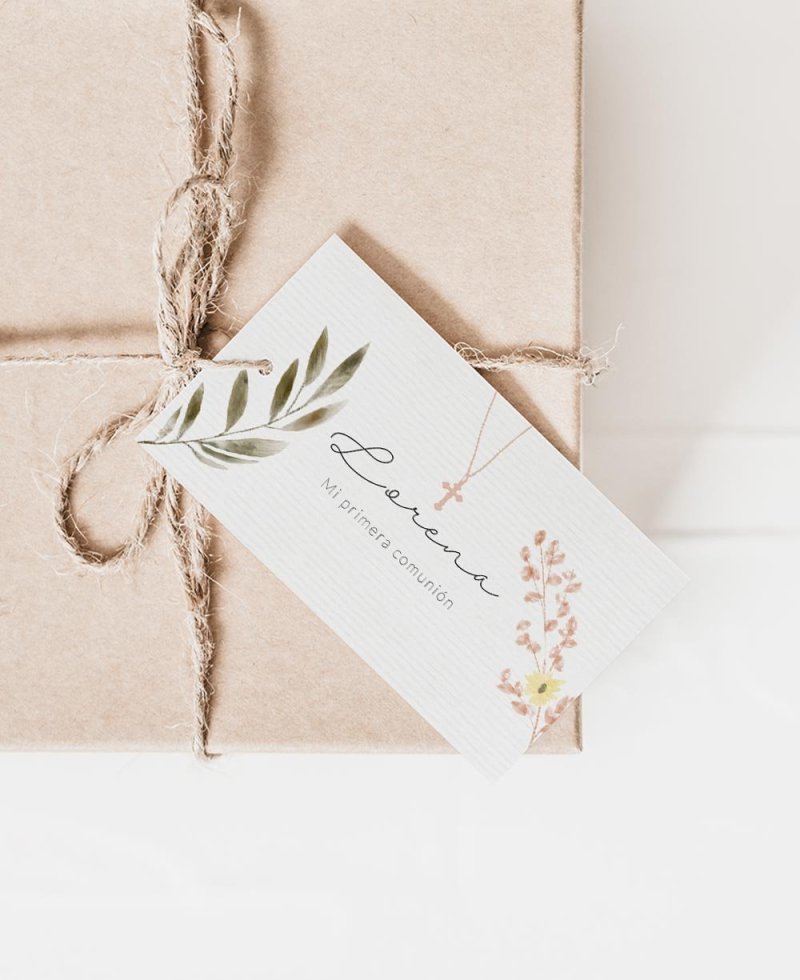 Rectangular card for communions cross collection Rectangular card for communions cross collection