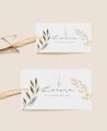 Sizes rectangular cross and flowers labels