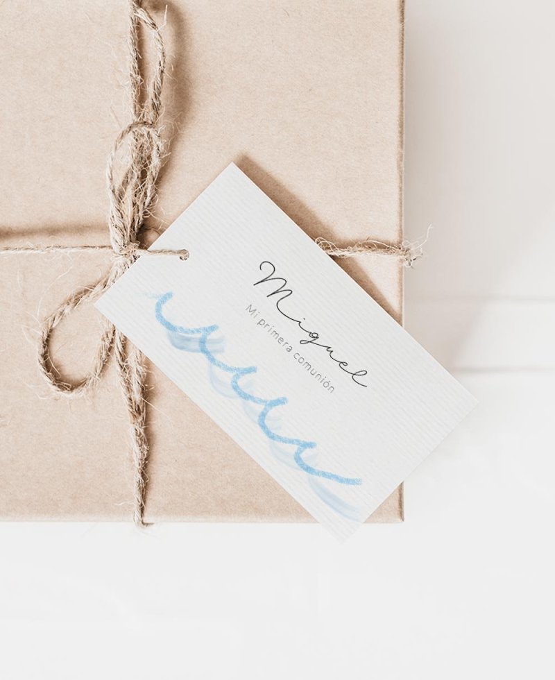 Rectangular card for communions seafood collection Rectangular card for communions seafood collection
