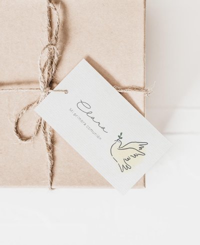 Carte rectangulaire pour communions collection enfants