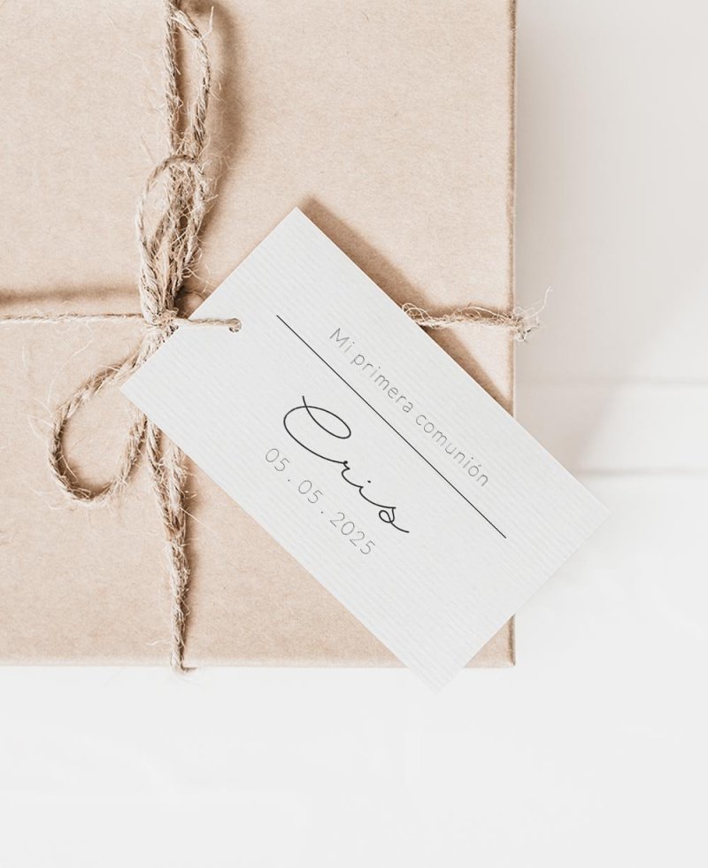 Tarjeta rectangular para comuniones colección margaritas Tarjeta rectangular para comuniones colección margaritas