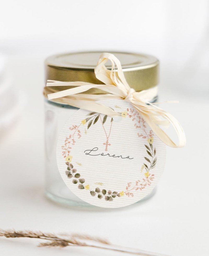 Circular labels for cross communion