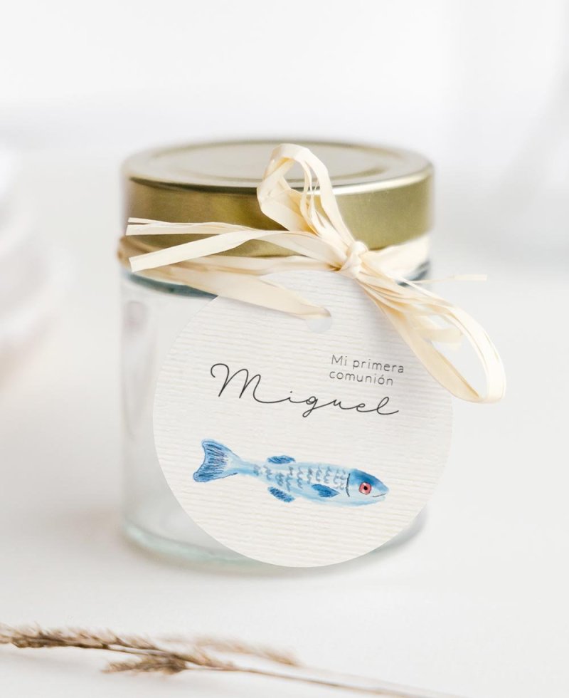Étiquettes circulaires pour la communion maritime