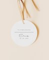 Round label for margarita communions