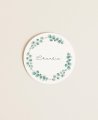 Round eucalyptus sticker for communions