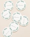 Autocollants circulaires pour les détails de la communion à l’eucalyptus