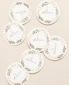 Autocollants circulaires pour les fleurs de détails de communion