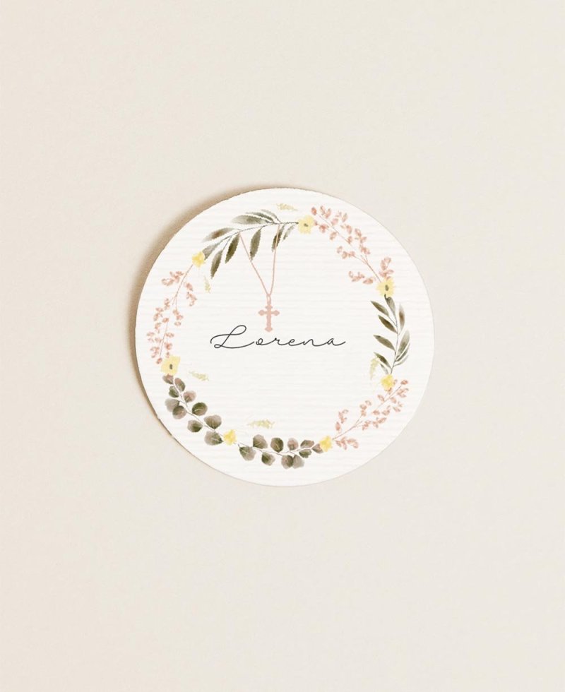 Autocollant rond pour communions croisées Autocollant rond pour communions croisées