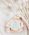 Round adhesive for initial communions clouds