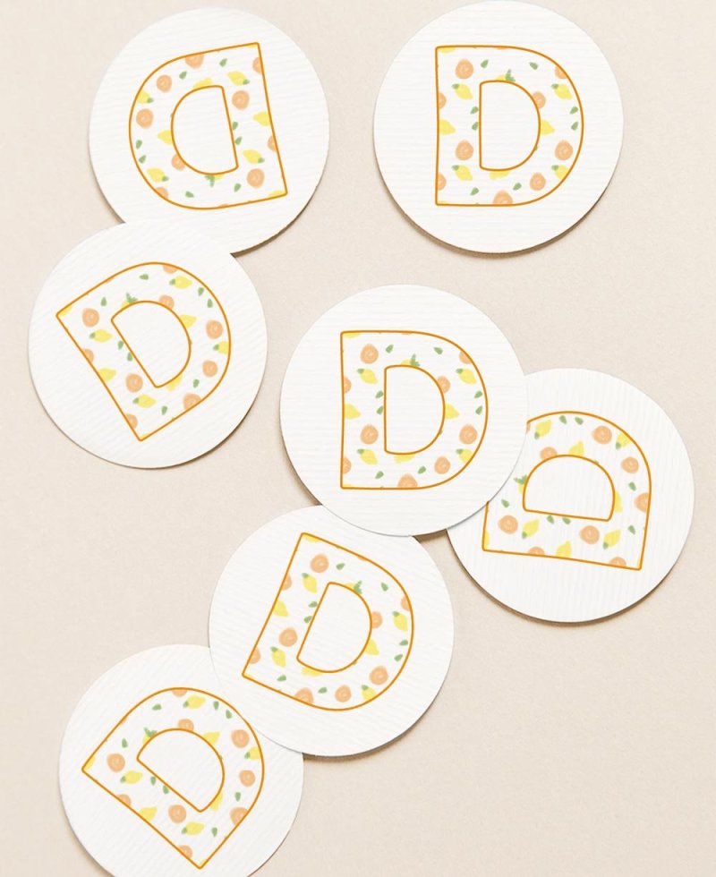 Circular stickers for communion details fruits Circular stickers for communion details fruits