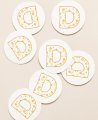 Circular stickers for communion details fruits
