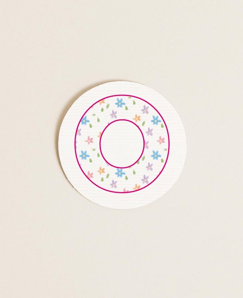 Autocollant rond pour les fleurs de communions Autocollant rond pour les fleurs de communions