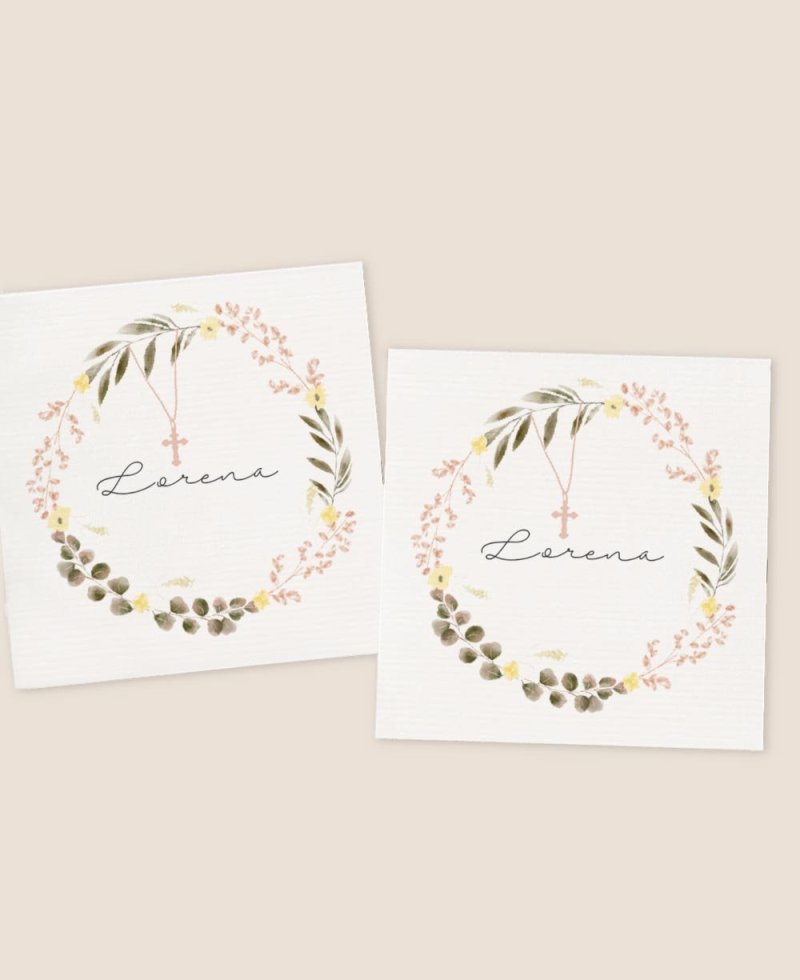 Autocollant carré pour les communions florales classiques Autocollant carré pour les communions florales classiques
