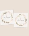 Autocollant carré pour les communions florales classiques