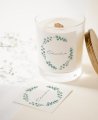 Adesivi quadrati per dettagli comunione botanica