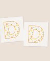 Square sticker for communions, fruits, colors
