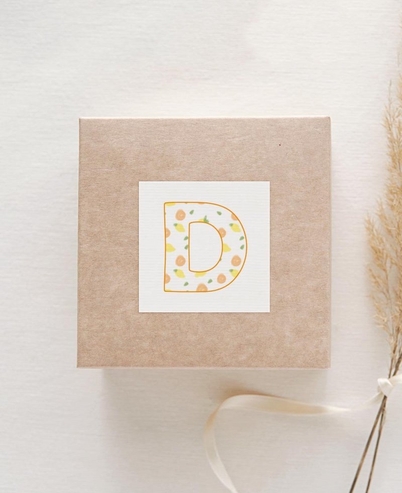 Square adhesive for fruit communions