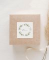 Square adhesive for olive communions