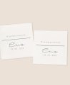 Quadratischer Aufkleber für typografische Kommunionen