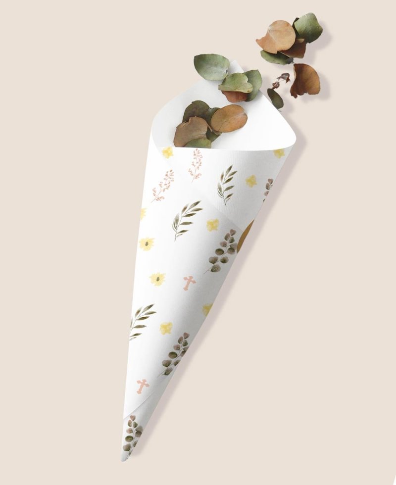 Comunione candy cono fiori Comunione candy cono fiori