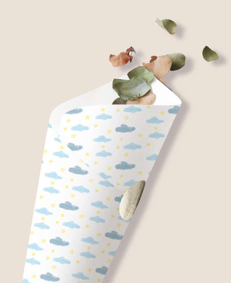 Conos para gominolas detalle primera comunión cielo Conos para gominolas detalle primera comunión cielo