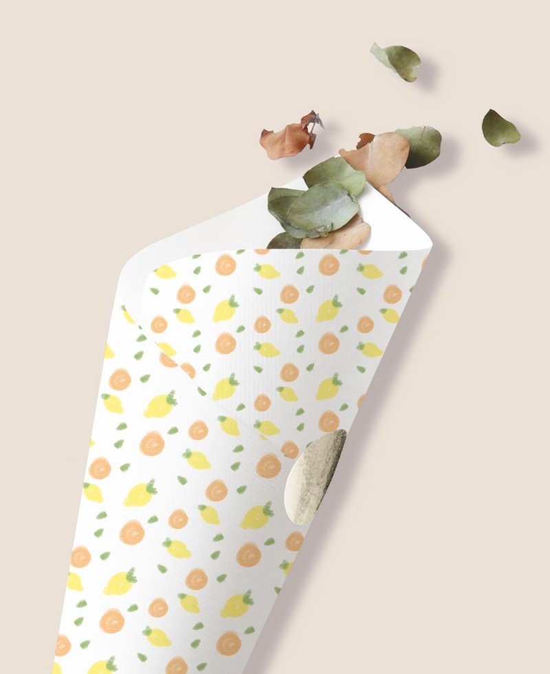 Conos para gominolas detalle primera comunión frutas