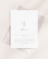 Invitation de communion personnalisée couronne d’olivier