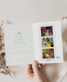 Elegante Kommunionerinnerungen mit wolkigen Fotos