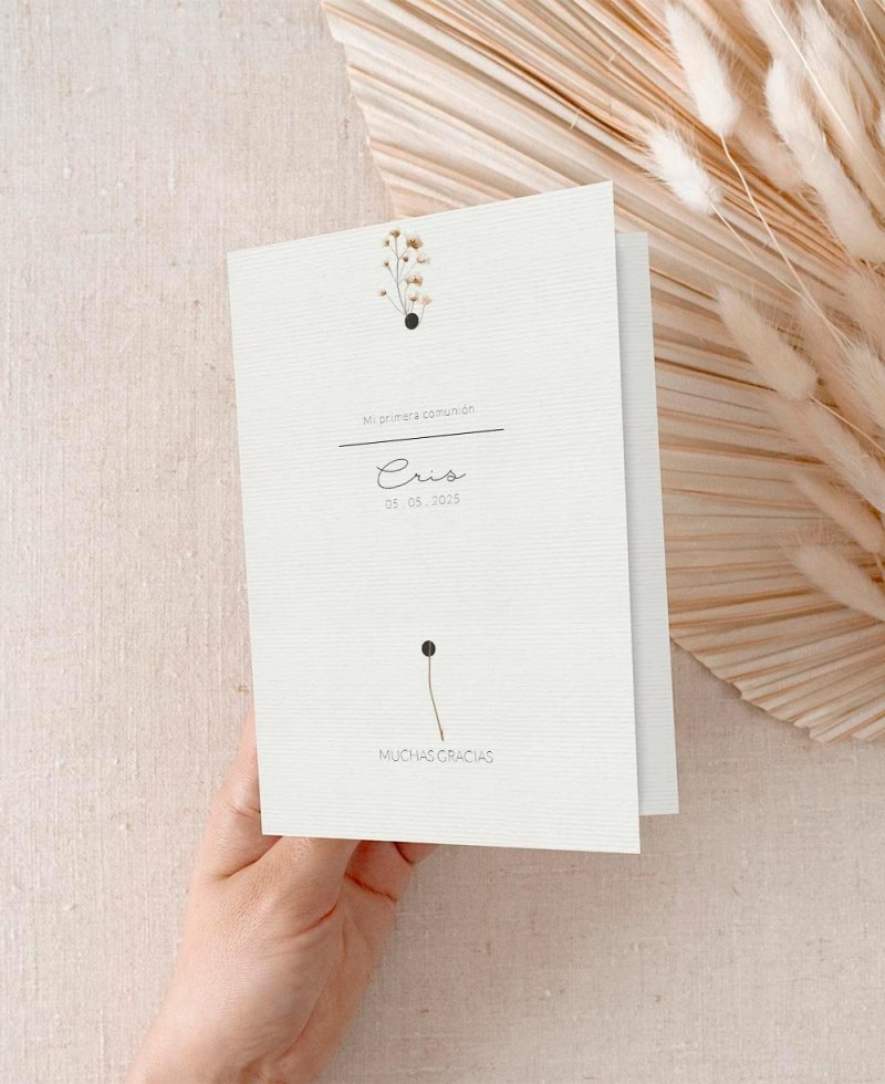 Elegant Communion Reminders with Flower Photos Elegant Communion Reminders with Flower Photos