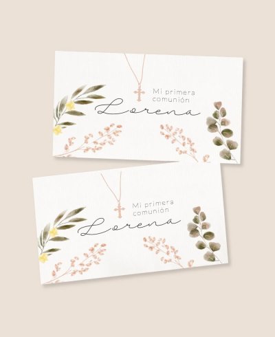 Stickers croix de communion rectangulaires horizontales