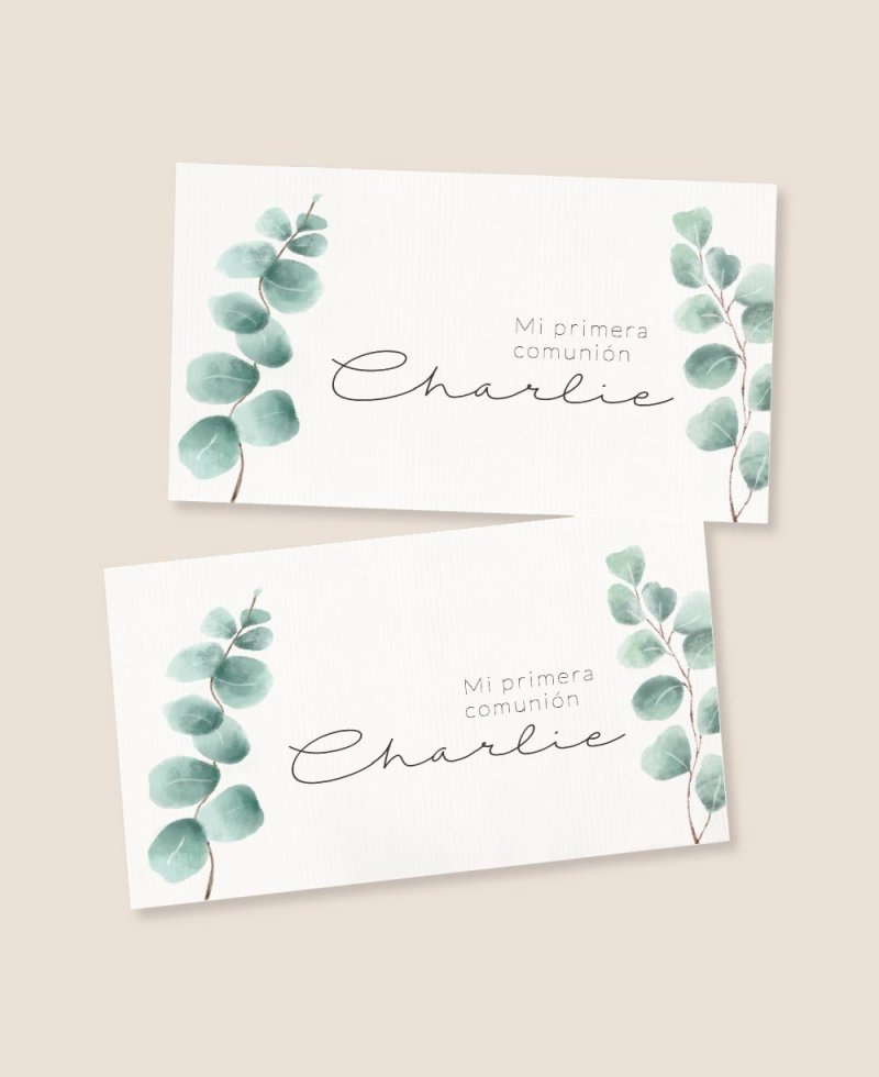 Horizontal rectangular eucalyptus communion stickers Horizontal rectangular eucalyptus communion stickers