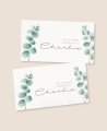 Horizontal rectangular eucalyptus communion stickers