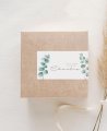 Rectangular horizontal eucalyptus communion sticker