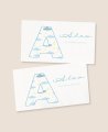 Autocollants de communion rectangulaires horizontaux nuages