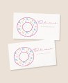 Stickers fleurs de communion rectangulaires horizontaux