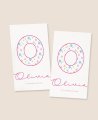 Stickers fleurs de communion rectangulaires verticaux