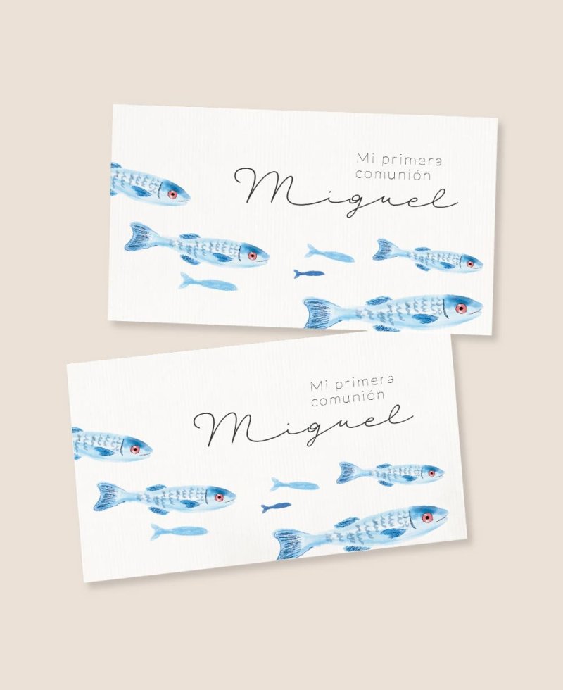 Stickers de communion rectangulaires horizontaux mer Stickers de communion rectangulaires horizontaux mer