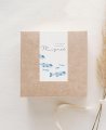 Rectangular vertical communion sticker sea
