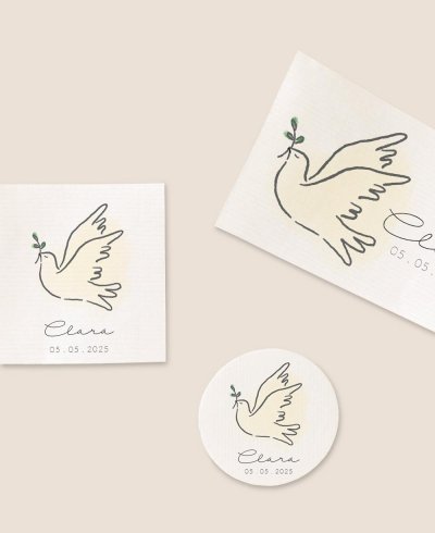 Carlos Horizontal Rectangular Stickers | Marmarina