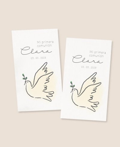 Rectangular vertical communion stickers for children