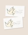 Stickers de communion rectangulaires horizontaux fille
