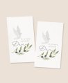 Stickers de communion verticalement rectangulaires olive