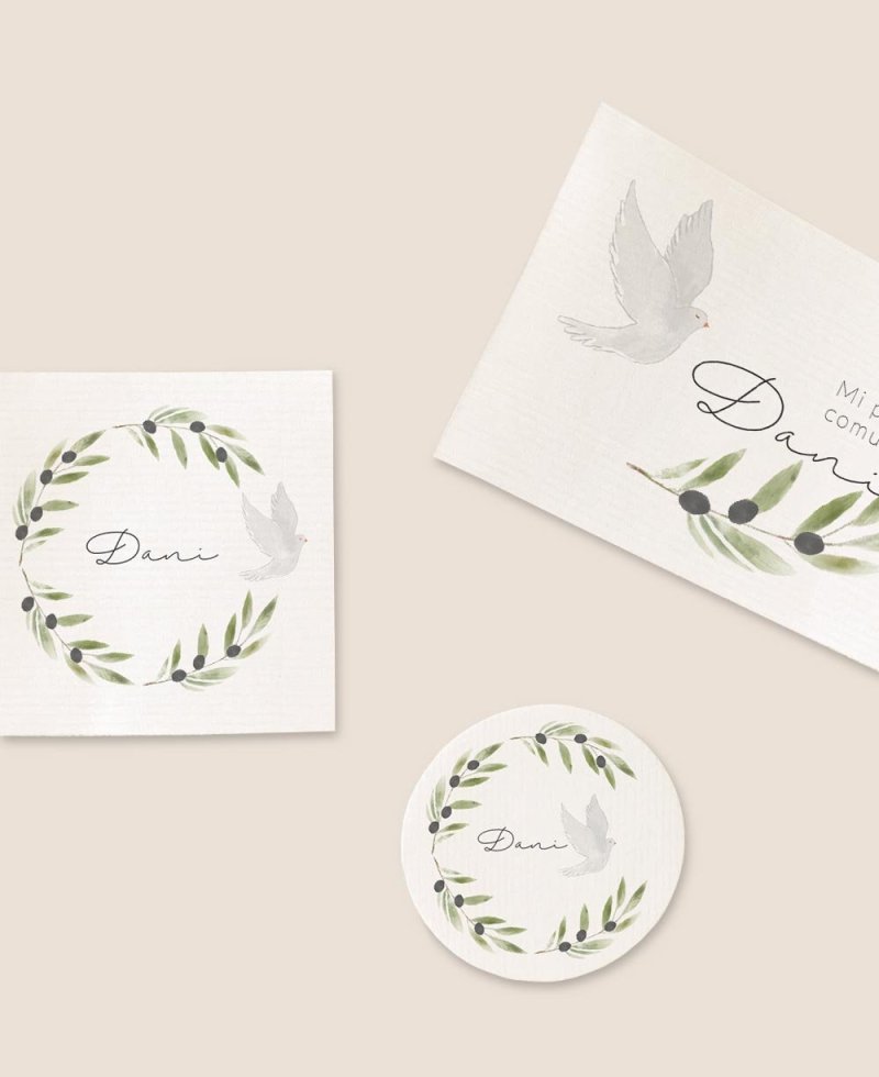 Formats autocollants pour communions aux olives
