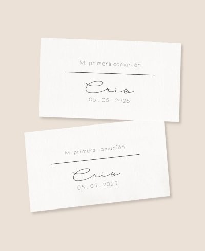 Autocollants rectangulaires horizontaux pour la communion typographique