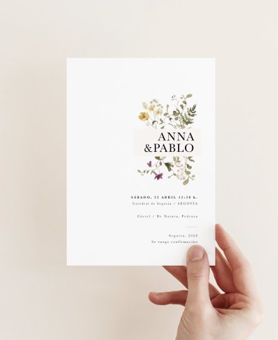 Spring March Wedding Invitation | Spring Design