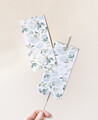 Etichetta blu ortensia da sposa flare