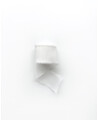 White cotton silk bow