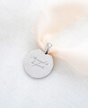 Medallas para ramos de boda con frase